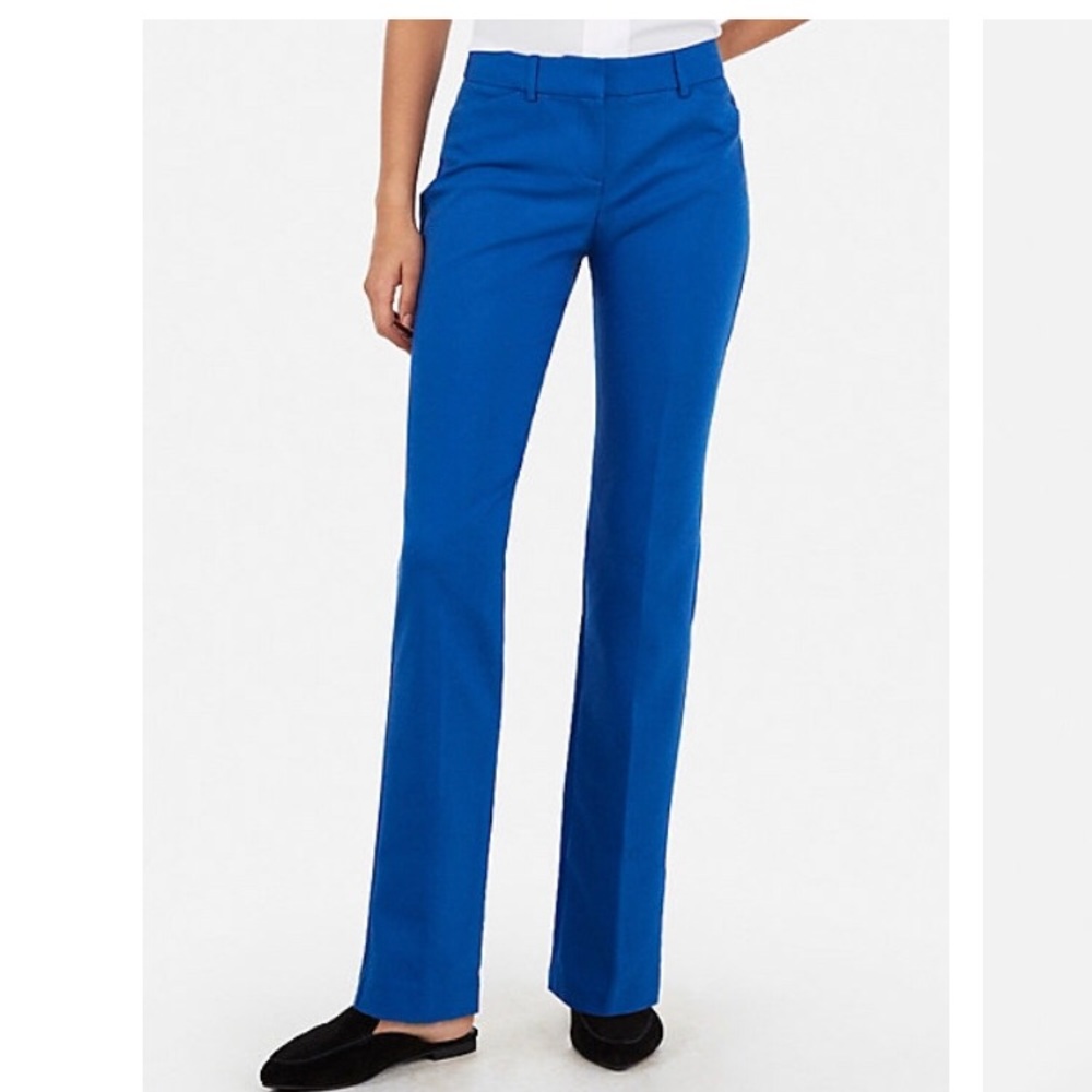 Express royal blue columnist pants size 4L